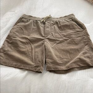 Scotch & Soda Corduroy Drawstring Athletic Shorts - Brown